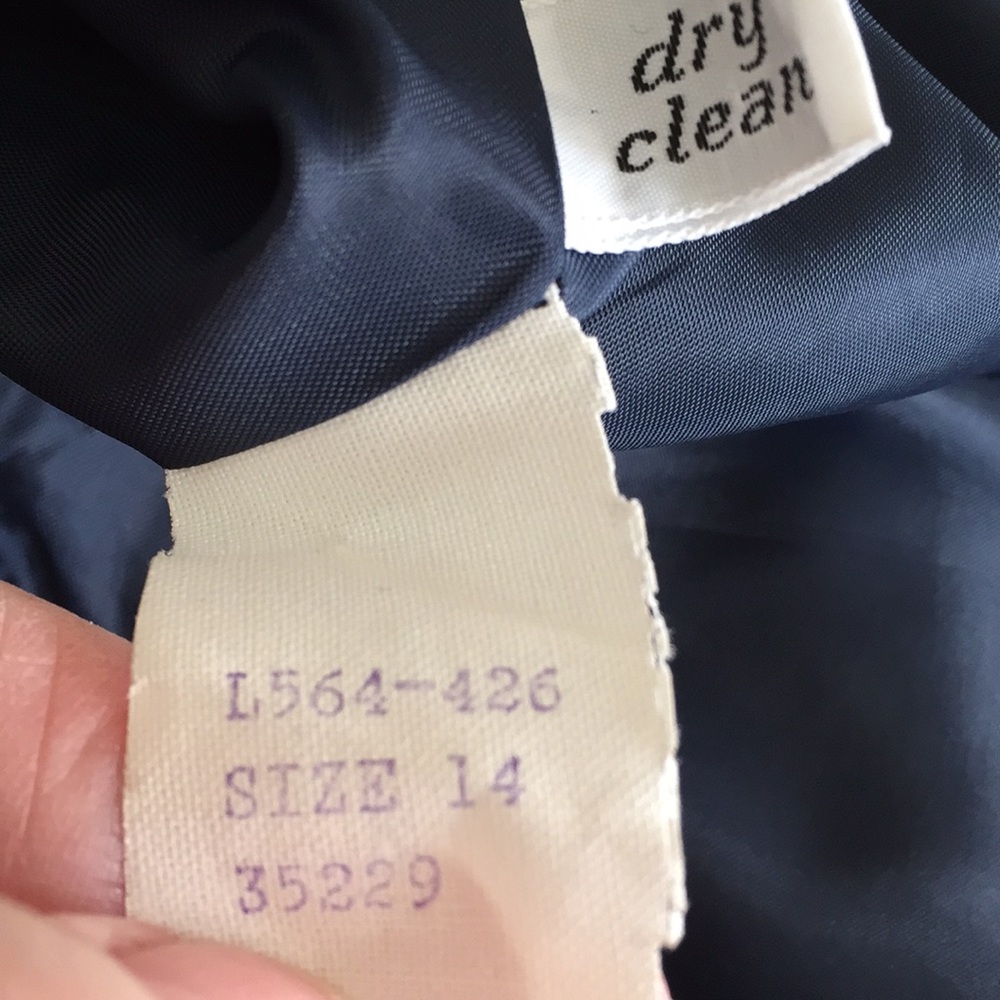 Pendleton Blue Collarless Virgin Wool Blazer Size… - image 8